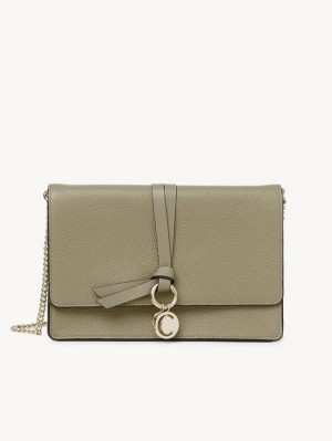 Chloe Alphabet Clutch Crossbody Väska Gröna | CHE-SR13481