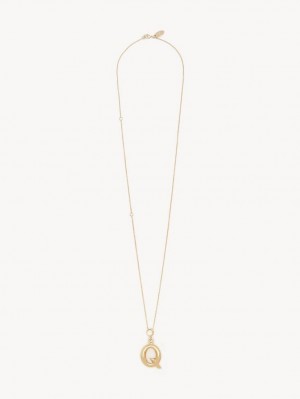 Chloe Alphabet With Pendant Halsband Guld | CHE-SR14339