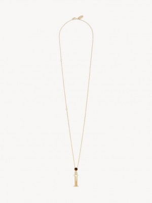 Chloe Alphabet With Pendant Halsband Guld | CHE-SR14347