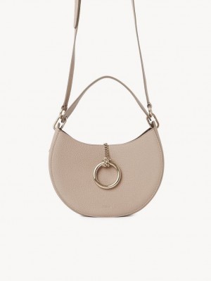 Chloe Arlène Small Hobo Crossbody Väska Beige | CHE-SR13575