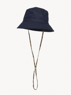 Chloe Barbour For Bucket Hatt Marinblå | CHE-SR14479