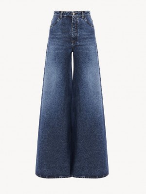 Chloe Breda Rave Jeans Blå | CHE-SR13985