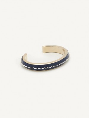 Chloe Edith Cuff Armband Marinblå | CHE-SR14395