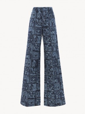 Chloe Flare Jeans Olika Färger Blå | CHE-SR14013