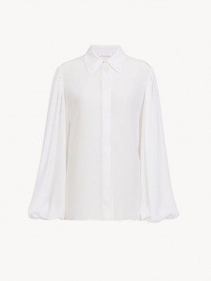 Chloe Gathered-sleeve Blus Vita | CHE-SR13915