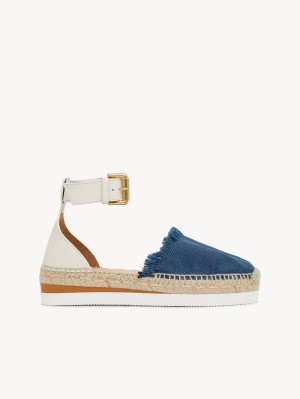 Chloe Glyn Espadrille Sandaler Mörkblå | CHE-SR14819