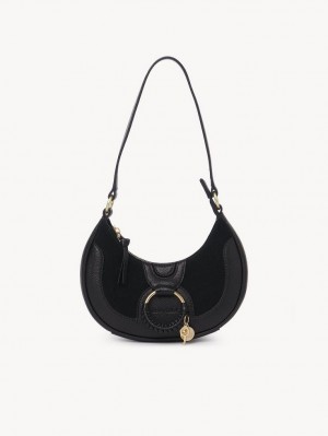 Chloe Hana Half Moon Mini Bags Svarta | CHE-SR14763