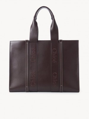 Chloe Large Woody Toteväska Mörk | CHE-SR13347