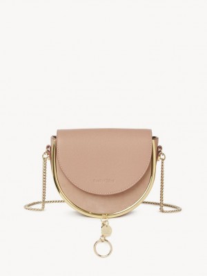 Chloe Mara Evening Crossbody Väska Kaffe Rosa | CHE-SR14714