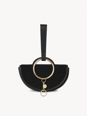 Chloe Mara Half Moon Mini Bags Svarta | CHE-SR14754