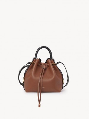 Chloe Marcie Bucket Crossbody Väska Bruna | CHE-SR13614