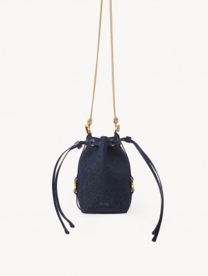 Chloe Marcie Bucket Mini Bags Blå | CHE-SR13715