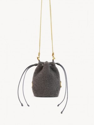 Chloe Marcie Bucket Mini Bags Grå | CHE-SR13740