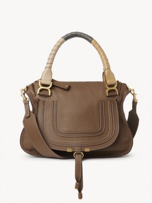 Chloe Marcie Double Carry Axelväska Bruna | CHE-SR13439