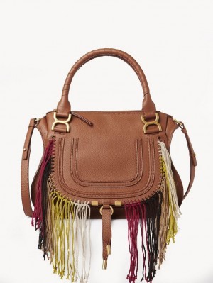 Chloe Marcie Double Carry Crossbody Väska Bruna | CHE-SR13472