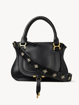 Chloe Marcie Double Carry Crossbody Väska Svarta | CHE-SR13499