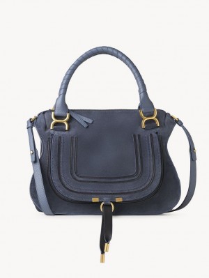 Chloe Marcie Double Carry Crossbody Väska Mörkgrå Marinblå | CHE-SR13517