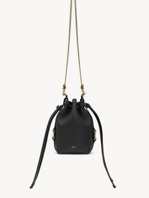 Chloe Marcie Micro Bucket Crossbody Väska Svarta | CHE-SR13576