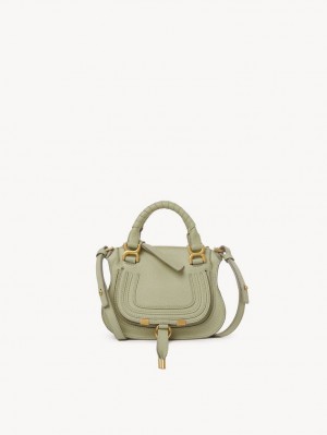 Chloe Marcie Mini Double Carry Crossbody Väska Gröna | CHE-SR13525