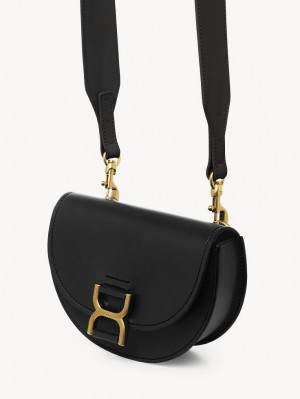 Chloe Marcie Mini Flap Crossbody Väska Svarta | CHE-SR13588