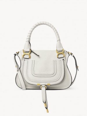 Chloe Marcie Small Double Carry Crossbody Väska Vita | CHE-SR13550