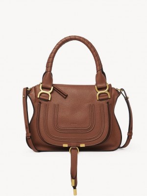 Chloe Marcie Small Double Carry Crossbody Väska Bruna | CHE-SR13620