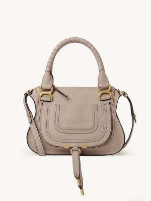 Chloe Marcie Small Double Carry Crossbody Väska Beige | CHE-SR13621