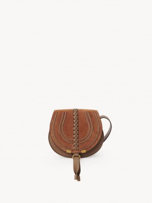 Chloe Marcie Small Saddle Axelväska Bruna | CHE-SR13414