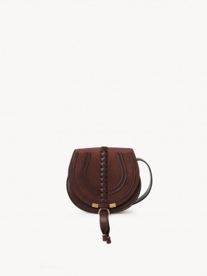 Chloe Marcie Small Saddle Axelväska Röda | CHE-SR13415