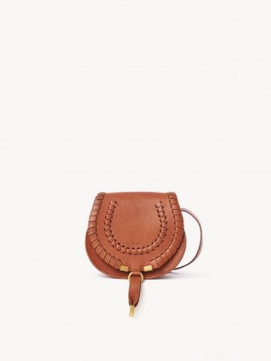 Chloe Marcie Small Saddle Mini Bags Orange | CHE-SR13665