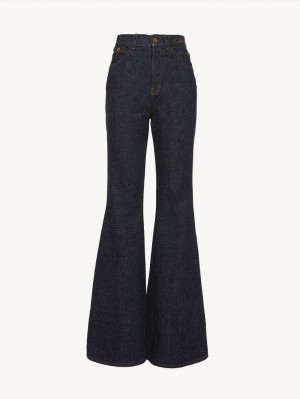 Chloe Merapi Flare Jeans Marinblå | CHE-SR13993