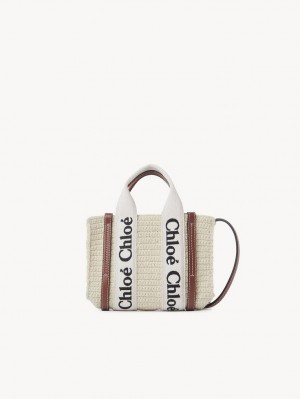 Chloe Mini Woody Crossbody Väska Bruna Beige | CHE-SR13585