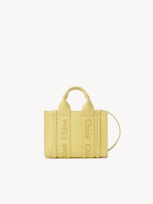 Chloe Mini Woody Crossbody Väska Gula | CHE-SR13520