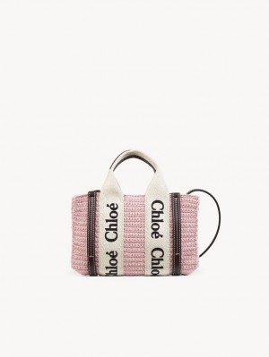 Chloe Mini Woody Crossbody Väska Rosa | CHE-SR13464