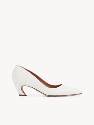 Chloe Oli Heel Klackar Vita | CHE-SR14256