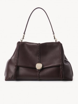 Chloe Penelope Large Soft Axelväska Mörk | CHE-SR13446