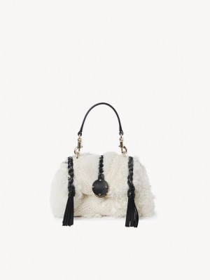 Chloe Penelope Mini Soft Axelväska Vita | CHE-SR13441