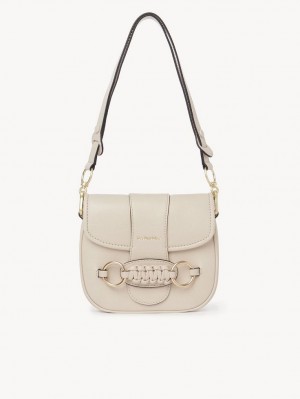 Chloe Saddie Satchel Axelväska Beige | CHE-SR14668