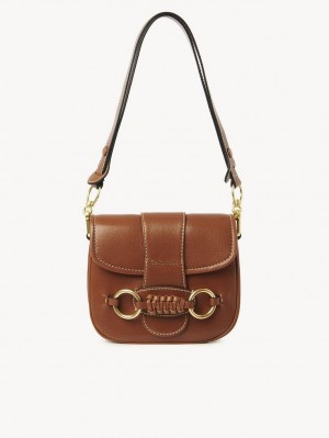 Chloe Saddie Satchel Axelväska Bruna | CHE-SR14667