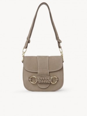 Chloe Saddie Satchel Axelväska Grå | CHE-SR14666