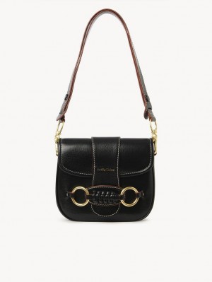 Chloe Saddie Satchel Axelväska Svarta | CHE-SR14665