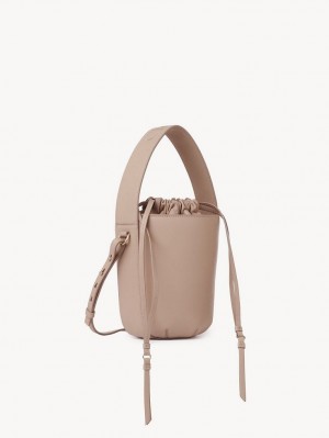 Chloe Sense Bucket Axelväska Beige | CHE-SR13419