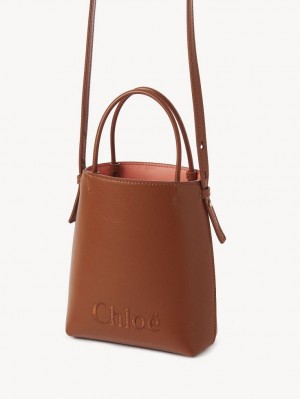 Chloe Sense Micro Axelväska Bruna | CHE-SR13406