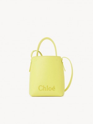 Chloe Sense Micro Axelväska Gula | CHE-SR13408