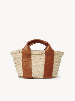 Chloe Sense Small Basket Axelväska Bruna | CHE-SR13403