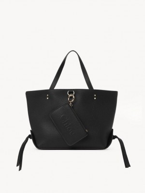 Chloe Sense Small East-west Toteväska Svarta | CHE-SR13357