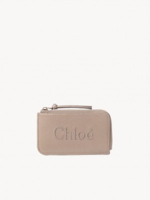 Chloe Sense Small Myntplånbok Beige | CHE-SR14322