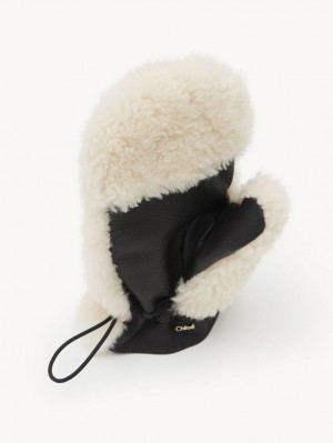 Chloe Shearling Mittens Hatt Choklad | CHE-SR14478