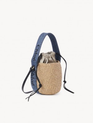 Chloe Small Woody Basket Crossbody Väska Blå | CHE-SR13608