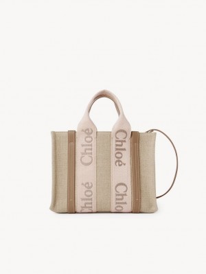 Chloe Small Woody Toteväska Beige | CHE-SR13384